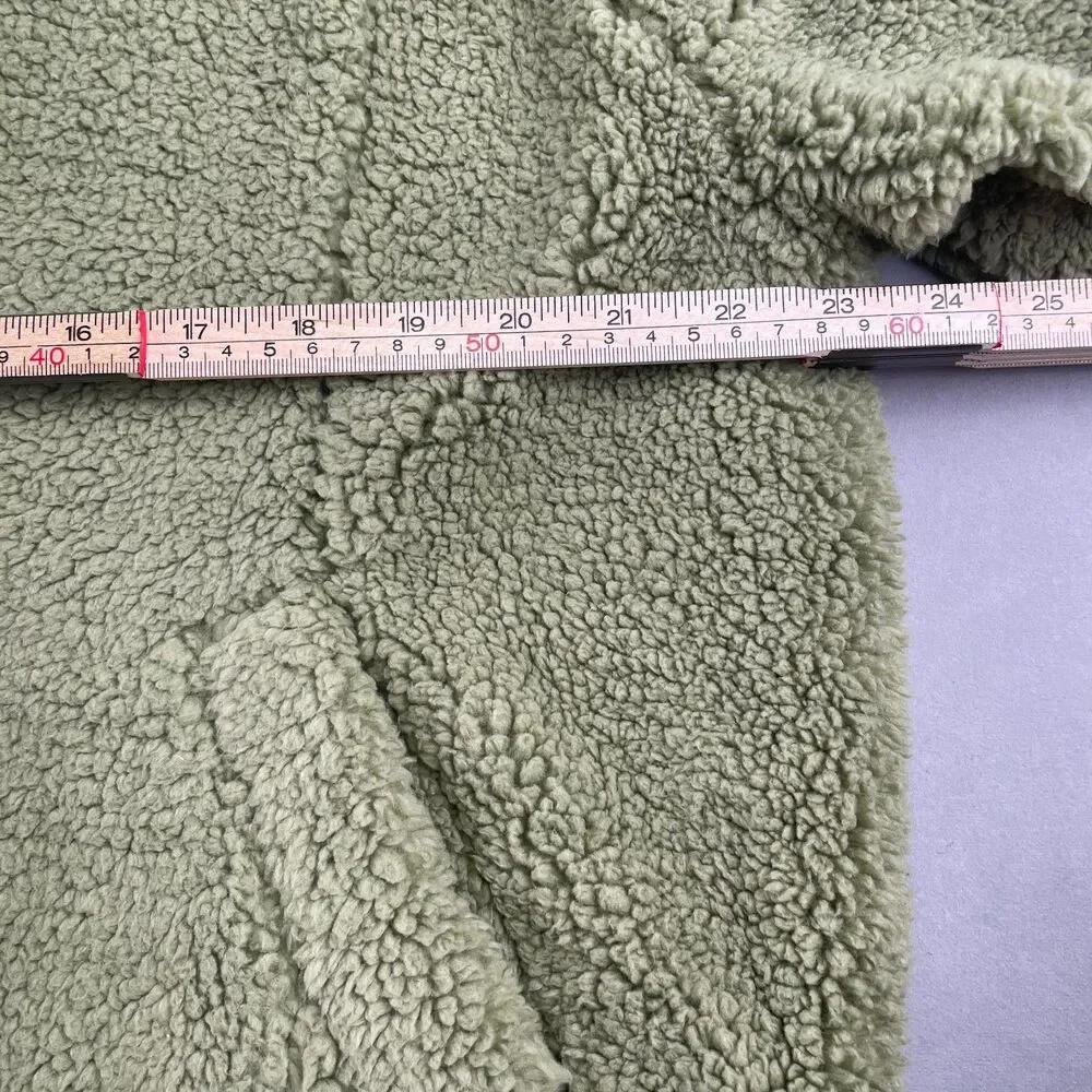 Free People Joplin Jacket Wmns S Pistachio Faux Shearling Sherpa Teddy Luxe Coat - Picture 5 of 8